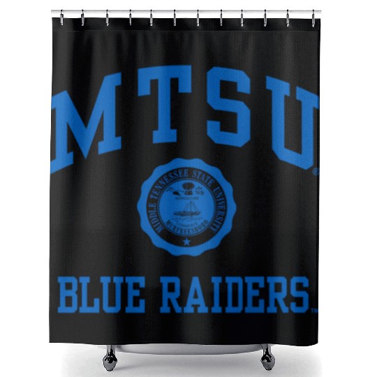 Middle Tennessee State Blue Raiders Seal Logo Shower Curtains