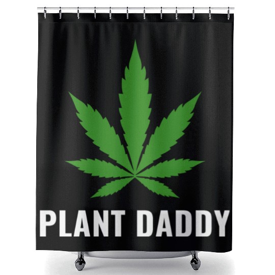 Weed Local Grower Farmer Plant Daddy Cannabis Shower Curtains