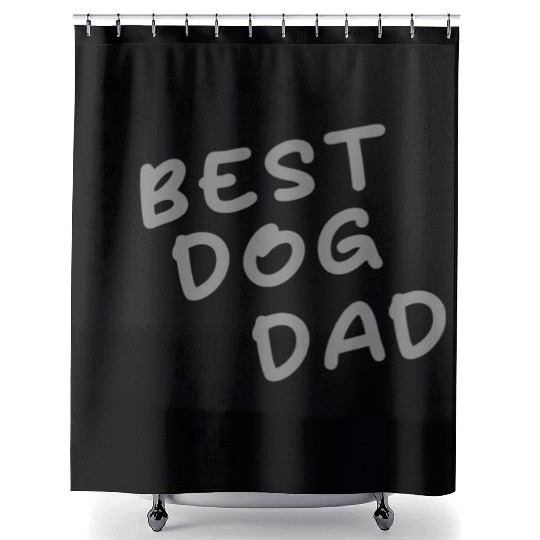 BEST DOG DAD Shower Curtains