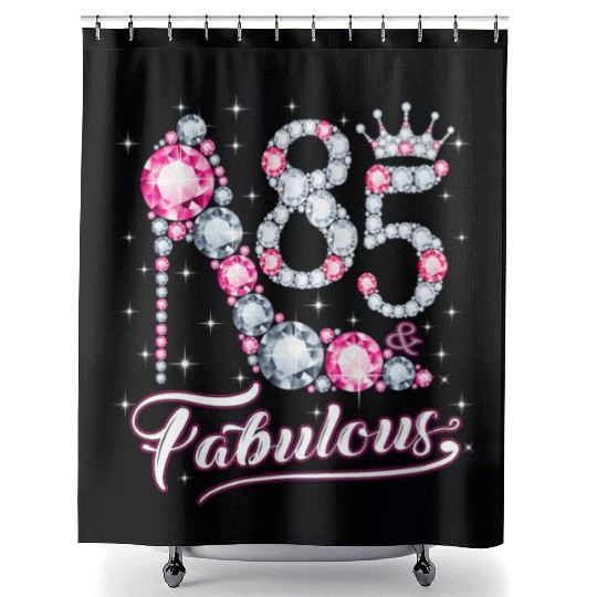 85 And Fabulous 1937 85Th For Ladies Shower Curtains