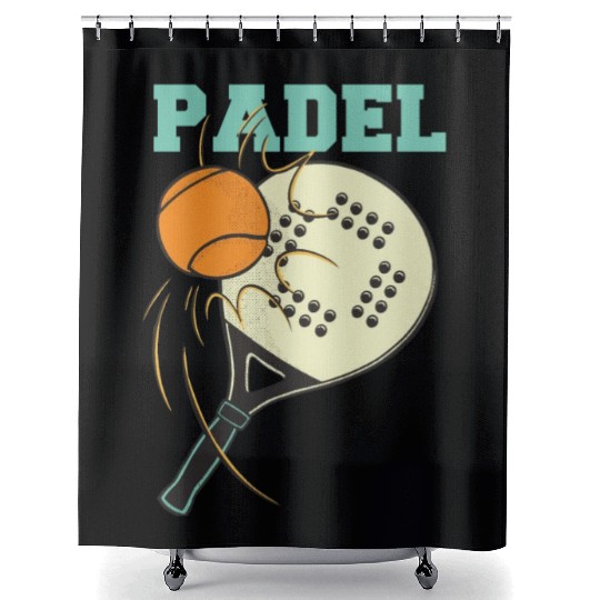 Padel Tennis Paddle Paddleball Padel Platform Shower Curtains