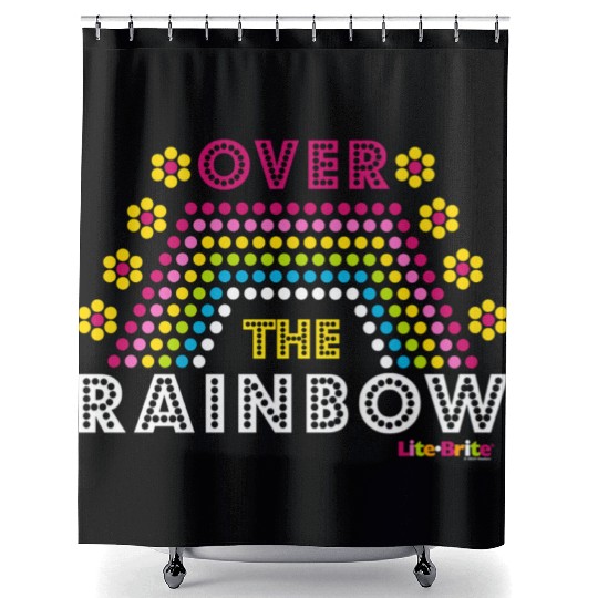 Lite-Brite Over The Rainbow Shower Curtains