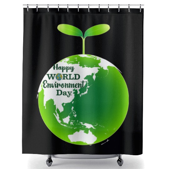"Sustaining Our Earth: World Environment Day's Shower Curtains
