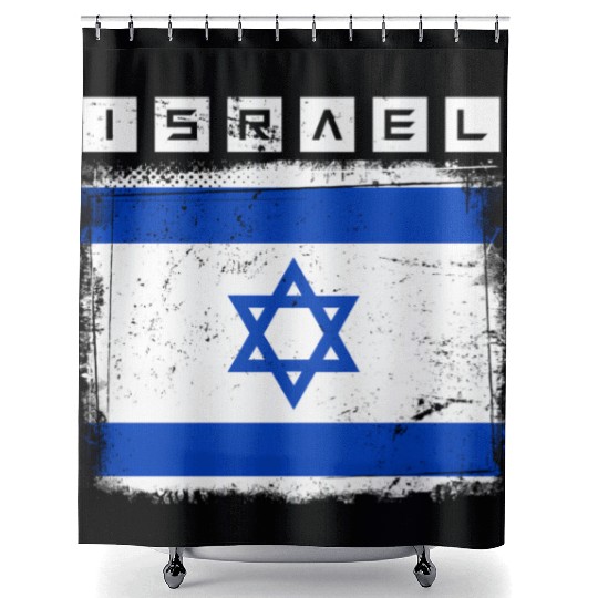 Israel Flag Star Of David Israel Shower Curtains