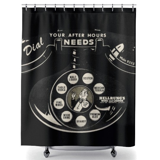 Vintage St. Louis Liquor Store Shower Curtains