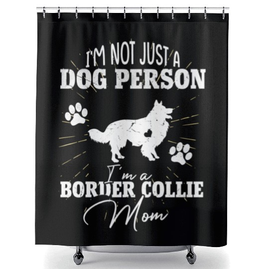 Border Collie Dog Mom For Wo Dog Mothers Day Shower Curtains