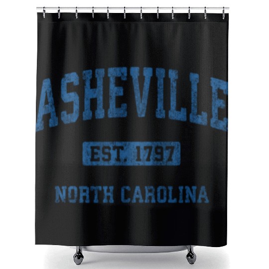 Asheville North Carolina Athletic Sports Shower Curtains