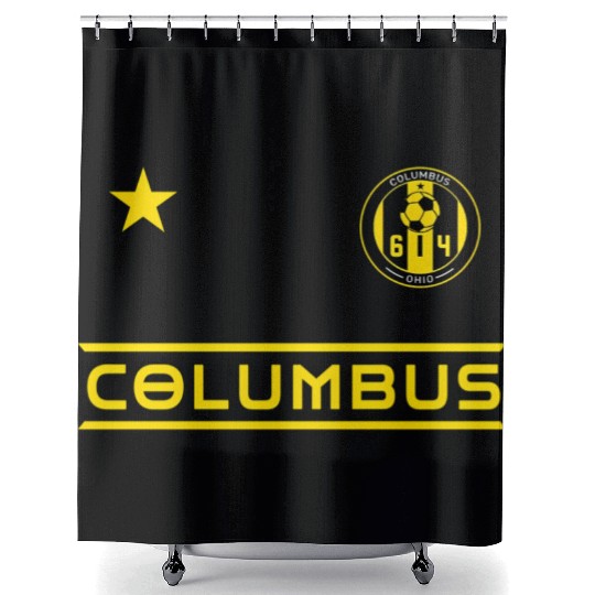 Columbus Ohio 614 Starer Shower Curtains