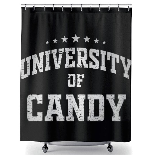 University Of Candy Shower Curtains