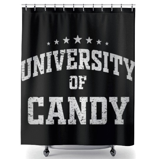 University Of Candy Shower Curtains