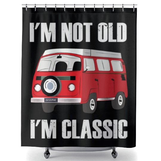 I m Not Old I m Classic Car Lover Shower Curtains