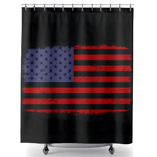 Patriotic 4Th Of July American Flag This Is My Pri Shower Curtains