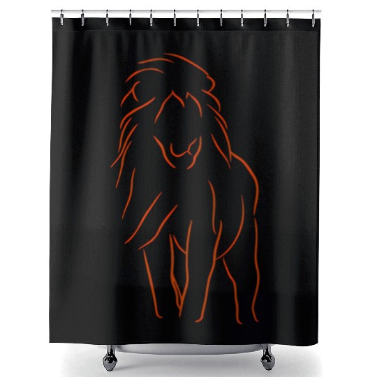 Lion King Of The Shower Curtains