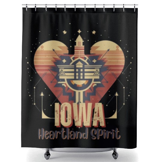 IOWA Heartland Spirit Shower Curtains