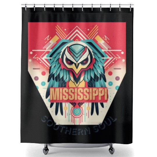 Mississippi vibes Shower Curtains
