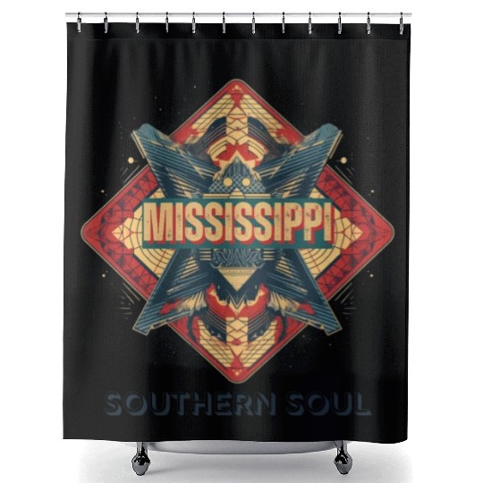 Mississippi vibes Shower Curtains