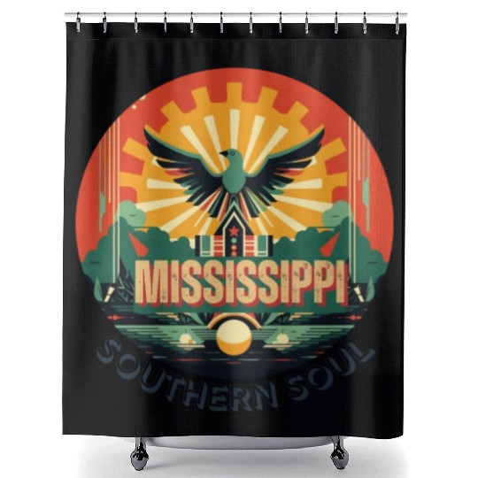 Mississippi vibes Shower Curtains