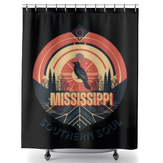 Mississippi vibes Shower Curtains