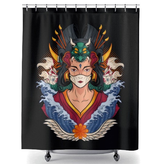 Kimono Geisha Shower Curtains