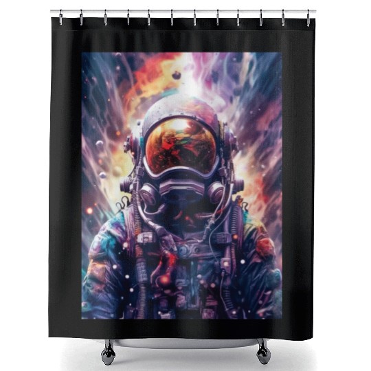 Orbital Outlaw Shower Curtains