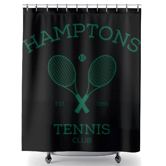 Hamptons New York Preppy Tennis Shower Curtains