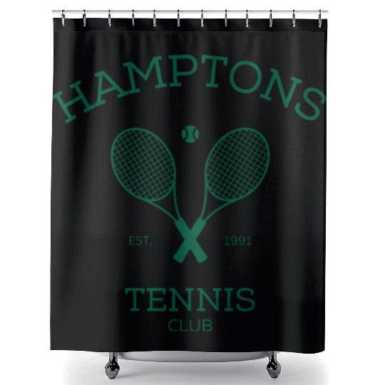 Hamptons New York Preppy Tennis Shower Curtains