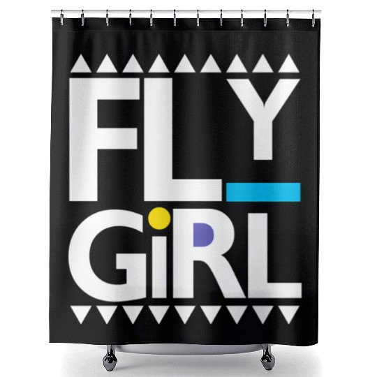 Fly 80S 90S Old School Hip Hop Shower Curtains