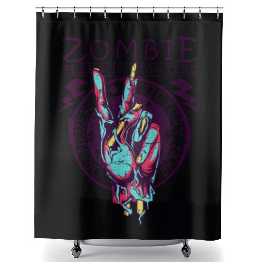 Scary Outfit Zombie Outfit Peas Finger Shower Curtains