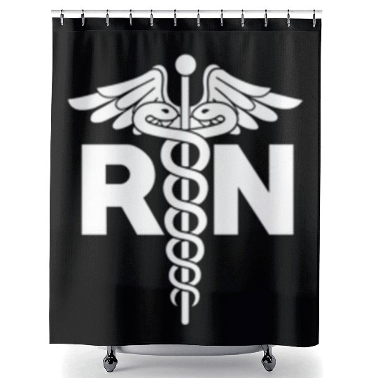 Registered Nurse Rn Hotal Staff For Nurses Shower Curtains