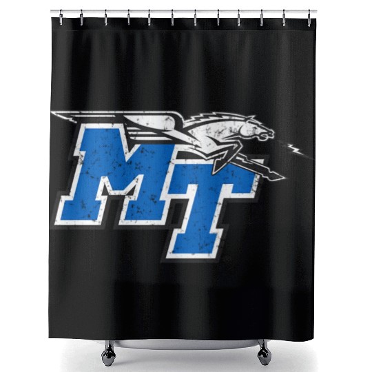 Middle Tennessee State e Raiders Distressed Shower Curtains