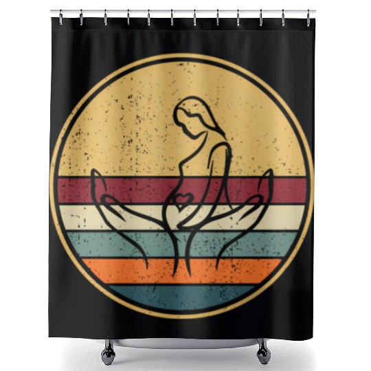 Midwife Thank You - Doula Midwifery Midwife Shower Curtains