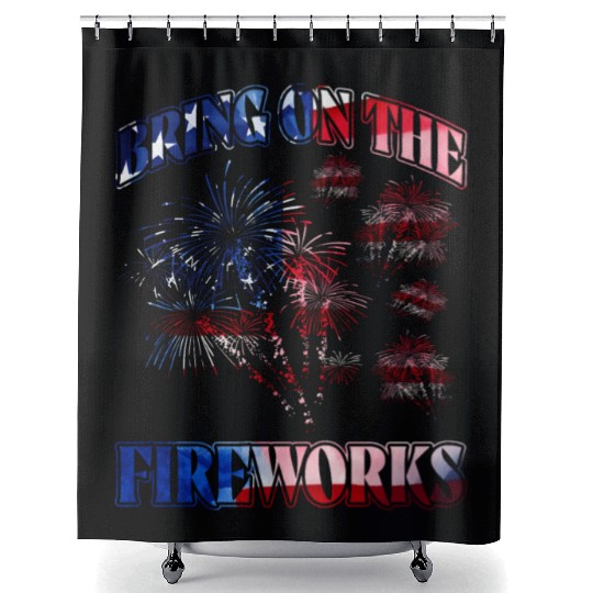 Bring on the Fireworks Shower Curtains