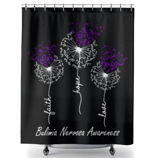 Faith Hope Love Bulimia Nervosa Awareness Shower Curtains