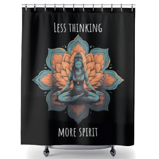 Women's Yoga Meditation Lotus Design Shower Curtains