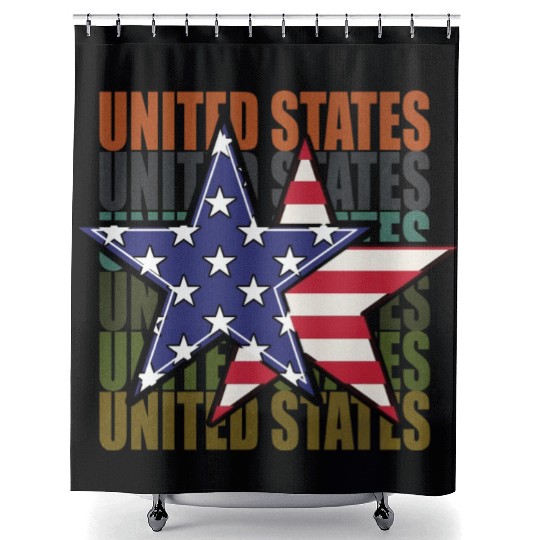 God bless America the land of the free Shower Curtains