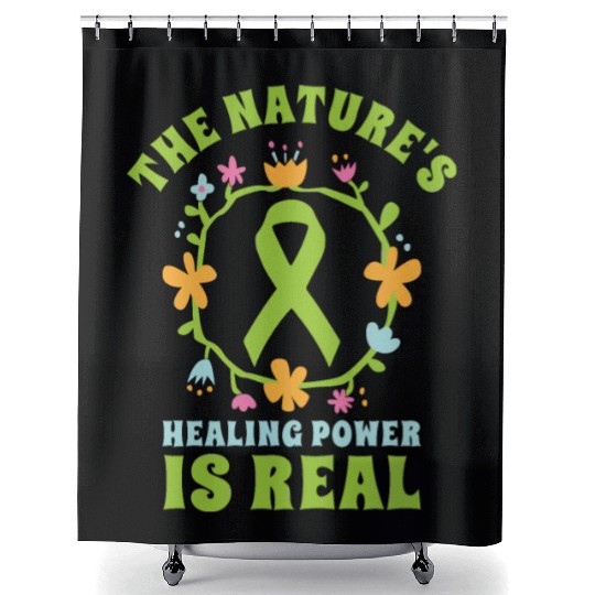 Mental Health Nature Environment Health Awareness Shower Curtains