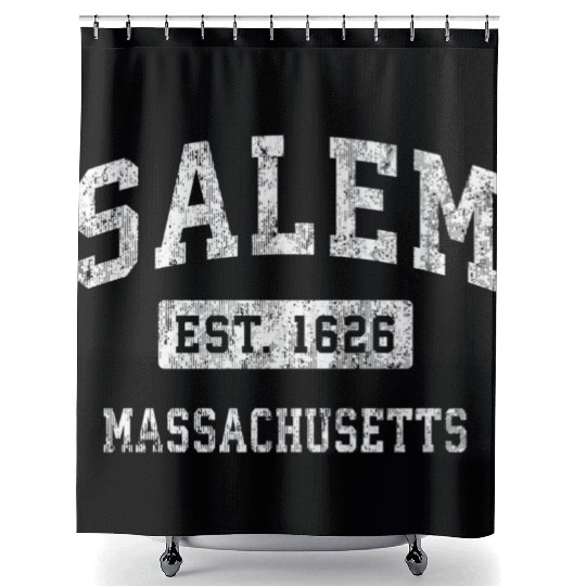 Salem Massachusetts Ma Established Sports Shower Curtains