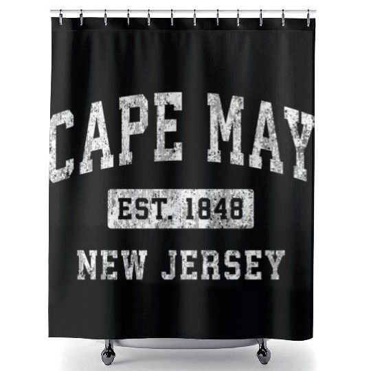 Cape May New Jersey Nj Established Sports Shower Curtains