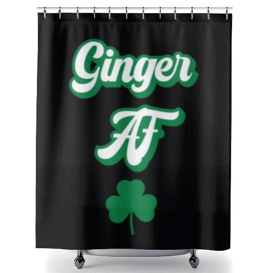 Ginger Af St Patric Day Drinking For Redhead St Shower Curtains