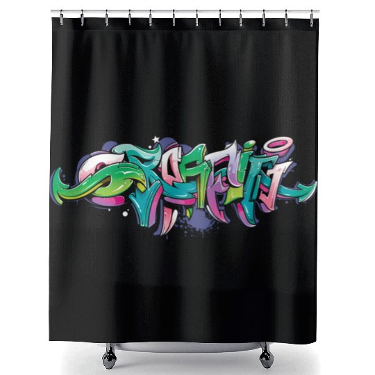 Graffiti Street Graffiti Tag Urban Graffitis Rap Shower Curtains