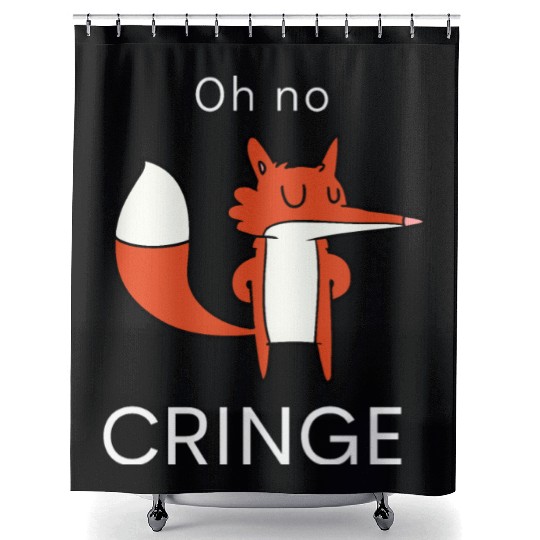 Oh no Cringe Shower Curtains