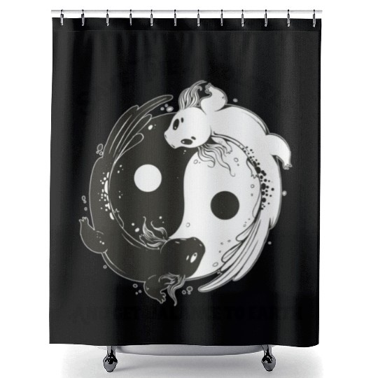 Save The Axolotls and get balance to earth Shower Curtains