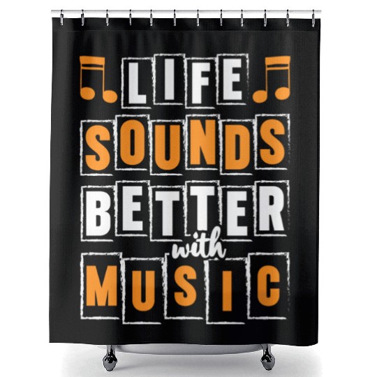 Musician Club Love Genre Shower Curtains