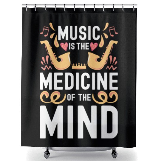 Musician Passion Festival Shower Curtains