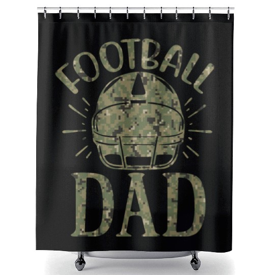 Football dad Camo Camo Camo Camo Camo Shower Curtains