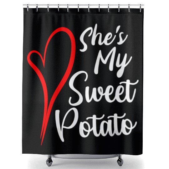 She s My Sweet Potato Shower Curtains