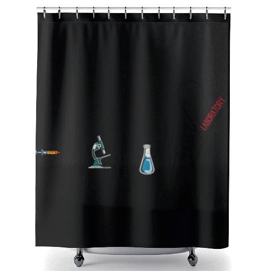 Laboratory Hebeat Shower Curtains