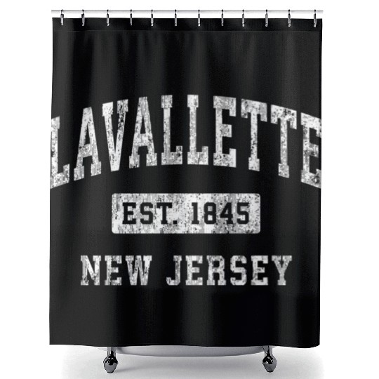 Lavallette New Jersey Nj Established Sports Shower Curtains