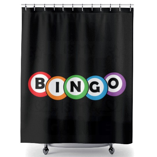 Nana Is My Name Bingo Is My Game Bingo Shower Curtains