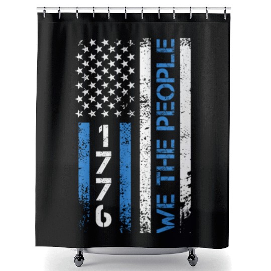 We the people 1776 Independence Day US Patriots Shower Curtains